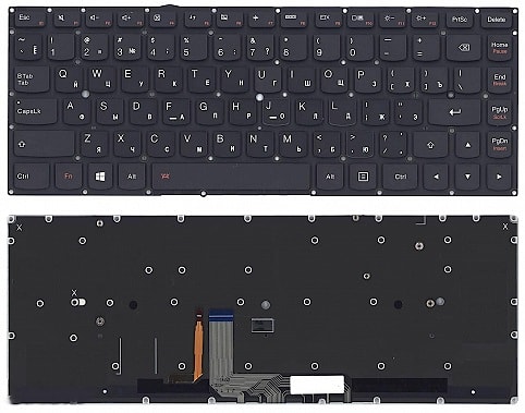 Клавиатура для ноутбука Lenovo Yoga 900-13ISK2 Series. С подсветкой.