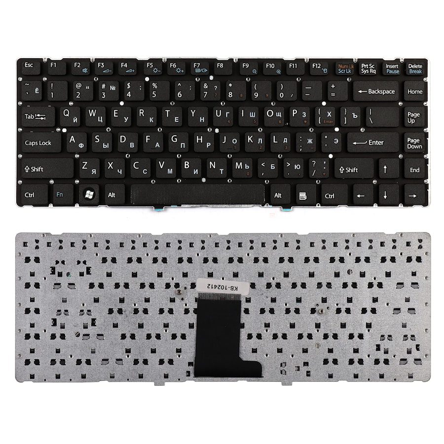 Клавиатура для ноутбука Sony VPC-EA Series. Черная. PN: 148792471, V081678F, V081678FS1, 550102L13-203-G