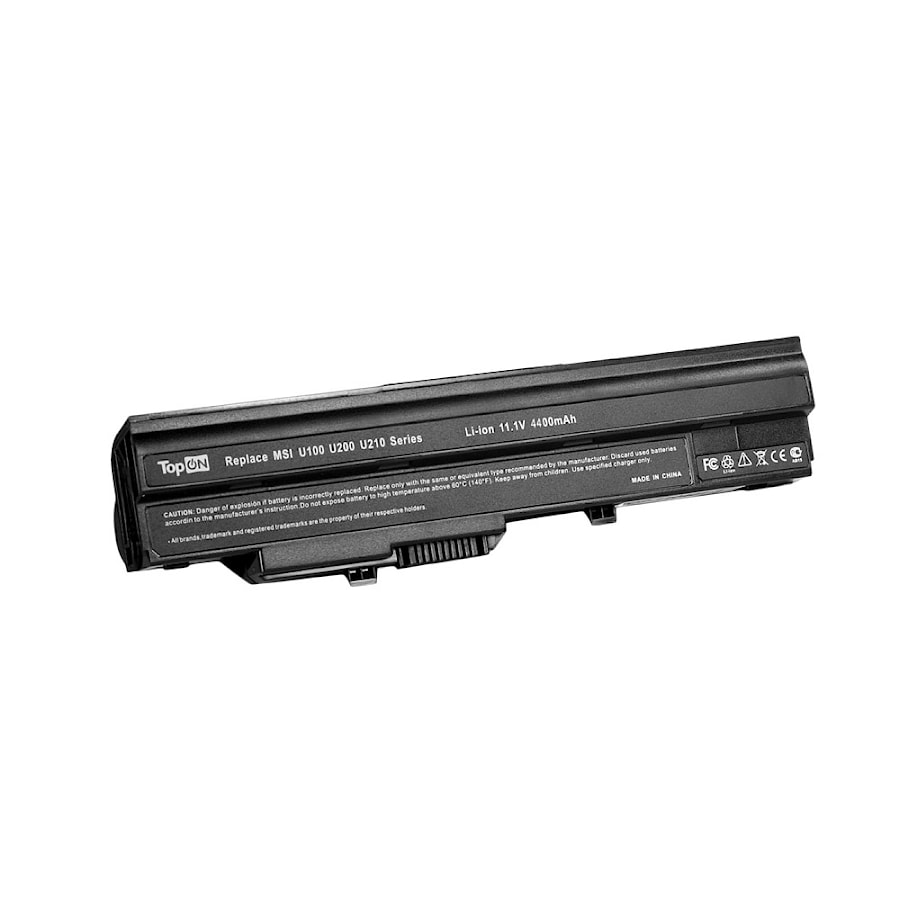 Аккумулятор для ноутбука (батарея) MSI Wind U90, U100, U120, U200, U230 Series. 11.1V 4400mAh 49Wh. PN: BTY-S11, 3715A-MS6837D1.