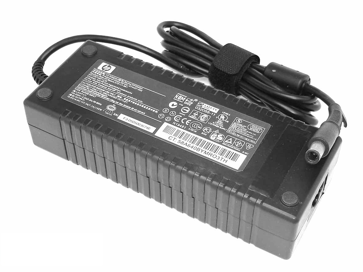 Блок питания (зарядное) HP 7.4x5.0мм, 135W (19V, 7.1A) без сетевого кабеля, ORG  