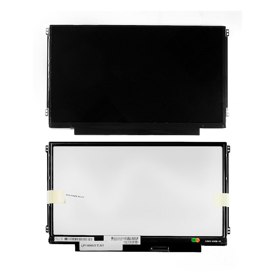 Матрица для ноутбука 11.6" 1366x768 WXGA, 40 pin LVDS, Slim, LED, TN, крепления слева/справа (уши), глянцевая. PN: N116BGE-L42.