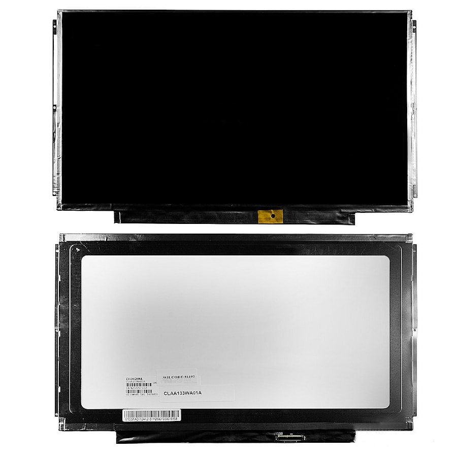 Матрица для ноутбука 13.3" 1366x768 WXGA, 40 pin LVDS, Slim, LED, TN, крепления планки, глянцевая. PN: LP133WH2 (TL)(N7).
