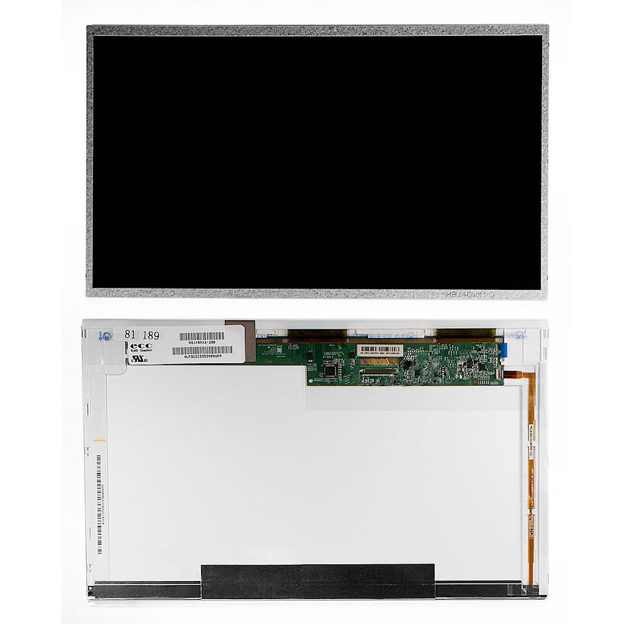 Матрица для ноутбука 14" 1366x768 WXGA, 40 pin LVDS, Normal, LED, TN, без крепления, глянцевая. PN: B140XW01 V.C.
