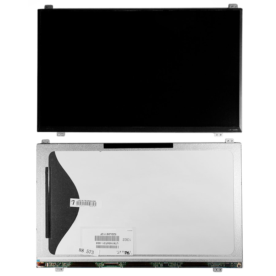 Матрица для ноутбука 14" 1366x768 WXGA, 40 pin LVDS, Slim, LED, TN, крепления сверху/снизу (уши), матовая. PN: LTN140AT21-T03.