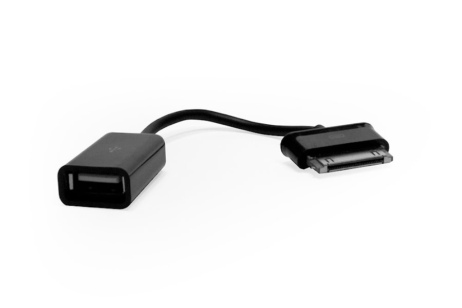 Кабель-переходник OTG Samsung 30-pin -&gt; USB 2.0 F для подключения внешних USB-устройств к Samsung GalaxyTab,Tab 2, Note. Замена EPL-1PL0BEGSTD. Черный