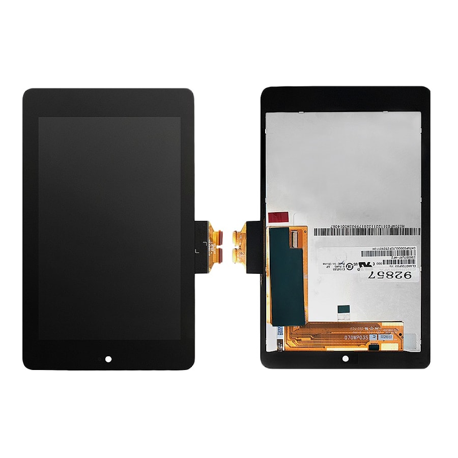 Дисплей, матрица и тачскрин для планшета 7.0" 1280х800 WXGA, 31 pin IPS, Asus Google Nexus 7. PN: CLAA070WP03 XG, HV070WX2 F0.3. Черный.