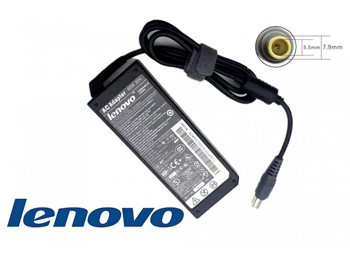 Блок питания (зарядное) Lenovo 7.9x5.5мм, 65W (20V, 3.25A) без сетевого кабеля