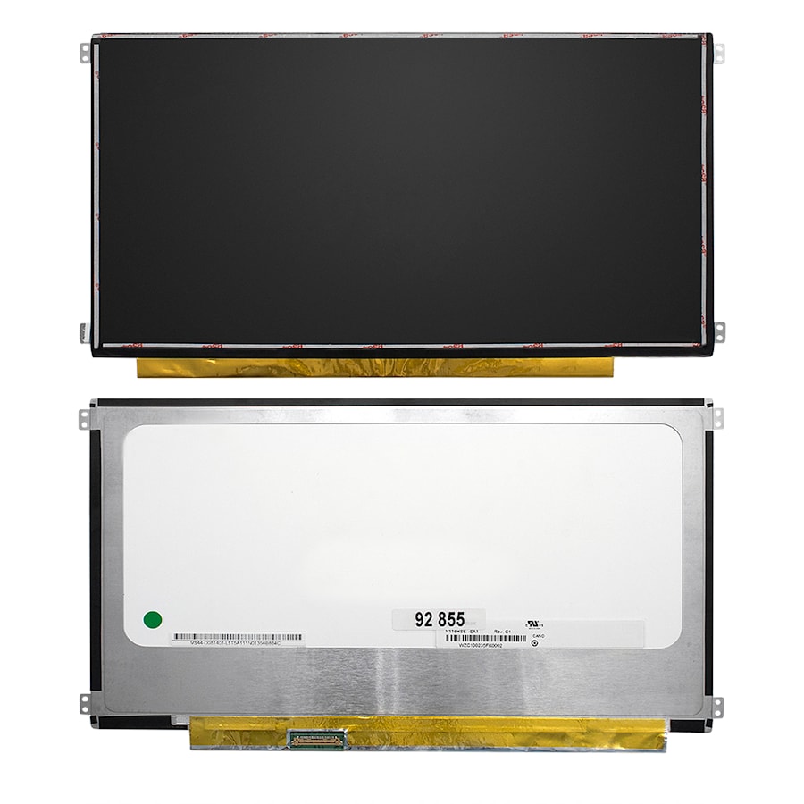 Матрица для ноутбука 11.6" 1920x1080 FHD, 30 pin eDP, Slim, LED, AAS, крепления слева/справа (уши), матовая. PN: N116HSE-EA1.