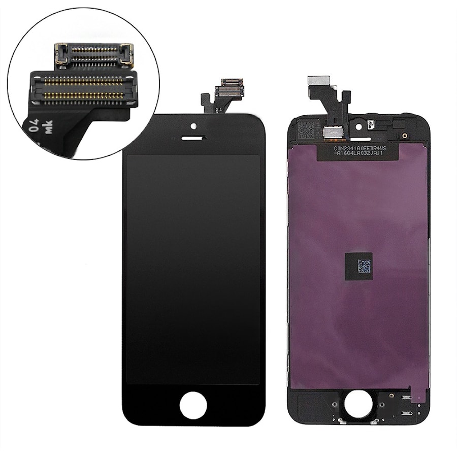 Дисплей, матрица и тачскрин для смартфона Apple iPhone 5, 4" 640x1136, A+. Черный.