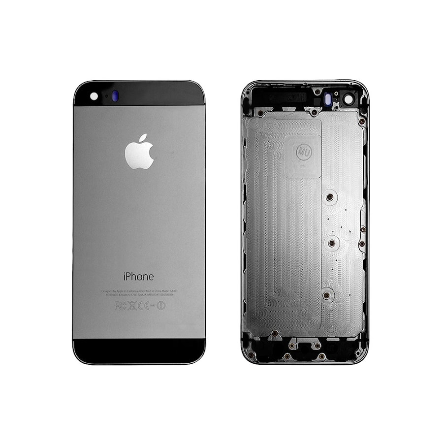 Задняя панель, корпус для смартфона Apple iPhone 5S, A+, Черная.