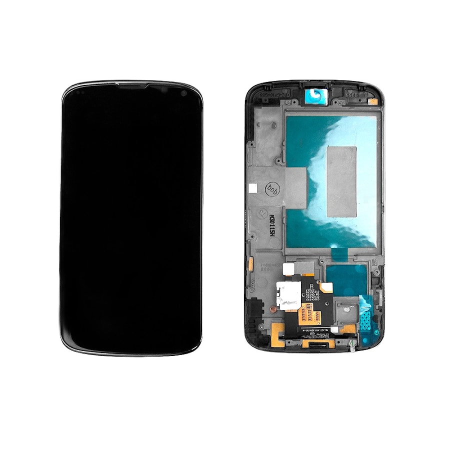 Дисплей, матрица и тачскрин для смартфона LG Nexus4, 4.7" 1280x768, A+. Черный.