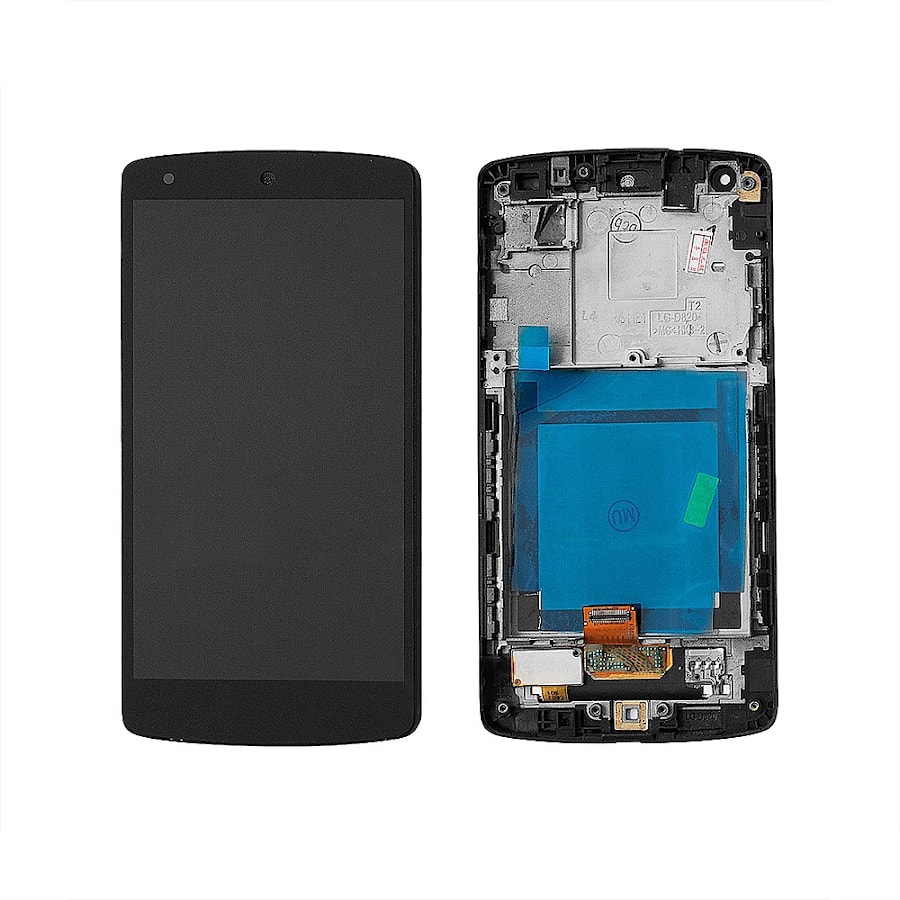 Дисплей, матрица и тачскрин для смартфона Nexus5, 4.95" 1080x1920 A+. Черный.