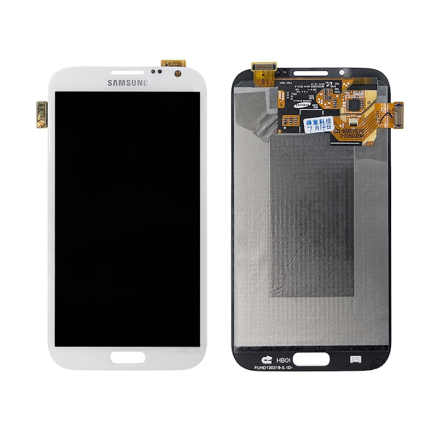 Дисплей, матрица и тачскрин для смартфона Samsung Galaxy Note 2, 5.55" 720x1280, A+. Белый.
