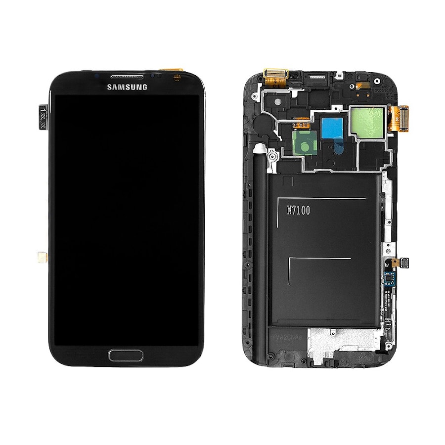 Дисплей, матрица и тачскрин для смартфона Samsung Galaxy Note 2 GT-N7100, 5.55" 1280x720, A+. Серый.