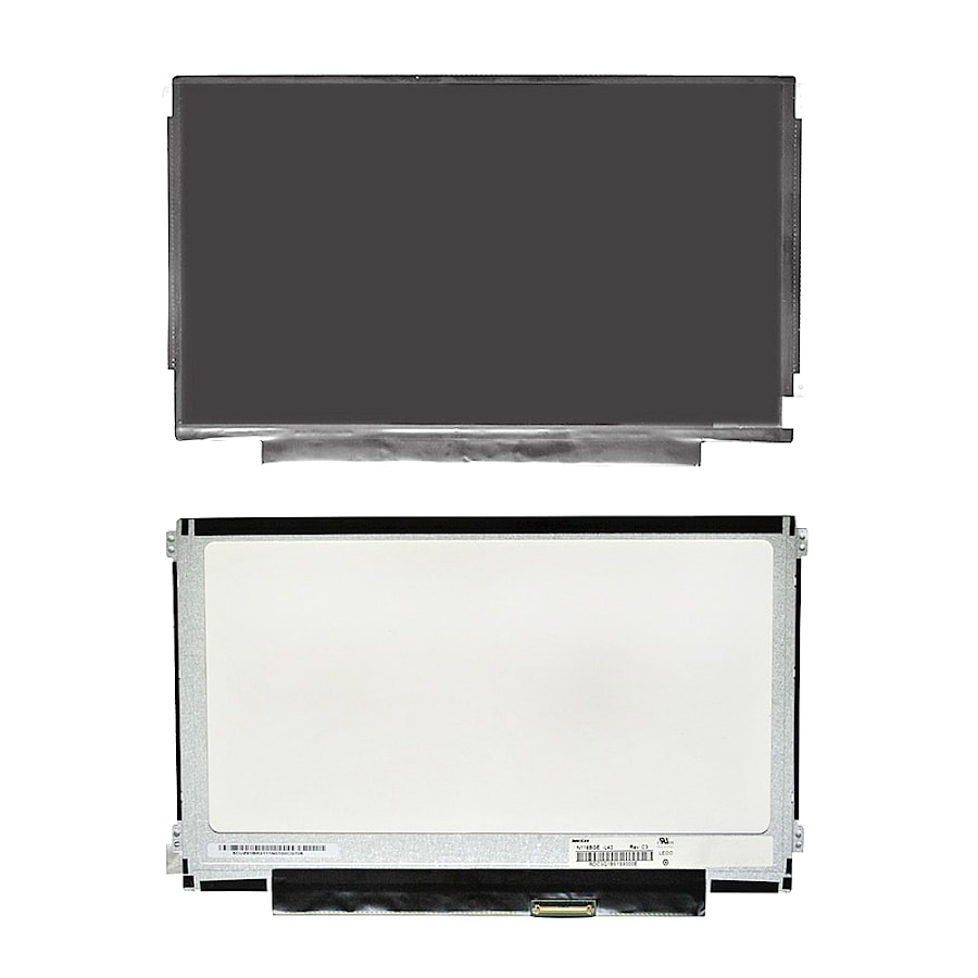 Матрица для ноутбука 11.6" 1366x768 WXGA, 40 pin Slim LED, крепления слева/справа (уши). Матовая. PN: N116BGE-L42.