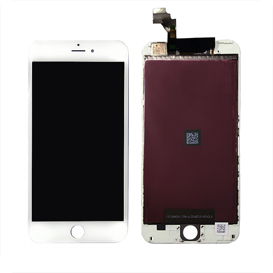 Дисплей, матрица и тачскрин для смартфона Apple iPhone 6+, 5,5" 1920x1080, A+. Белый (C).