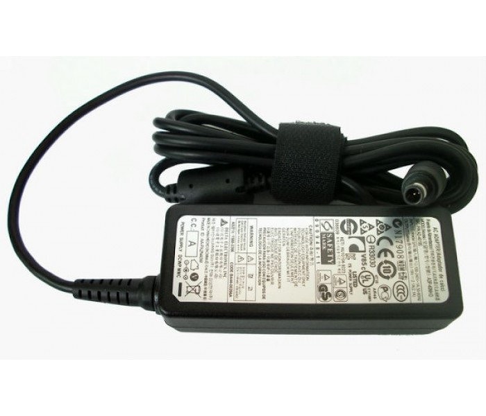 Блок питания (зарядное) Samsung 19V, 2.1A, 5.5x3.0мм с иглой, 40W, без сетевого кабеля, ORG