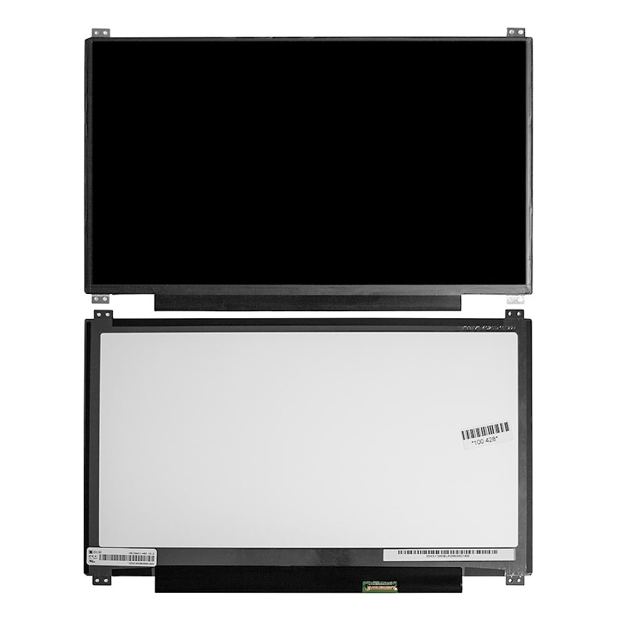 Матрица для ноутбука 13.3" 1366х768 WXGA, 30 pin eDP, Slim, LED, TN, крепления сверху/снизу (уши), глянцевая. PN: HB133WX1-402.
