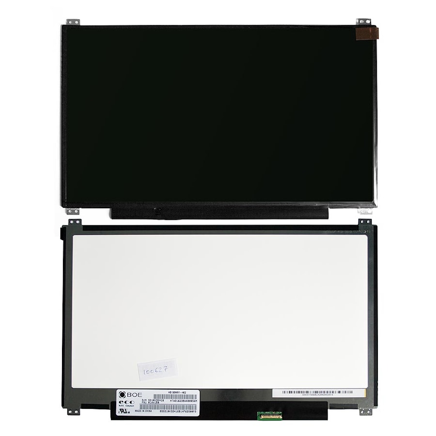 Матрица для ноутбука 13.3" 1366х768 WXGA, 30 pin eDP, Slim, LED, TN, крепления сверху/снизу (уши), матовая. PN: HB133WX1-402.