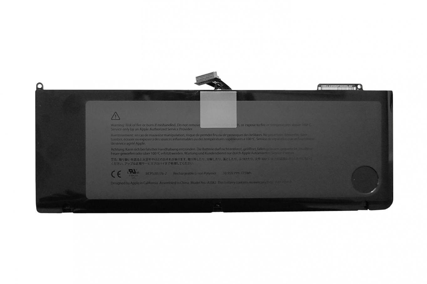 Аккумулятор ноутбука Apple A1382, 77,5Wh, 10.95V / A1286, 2011-2012  