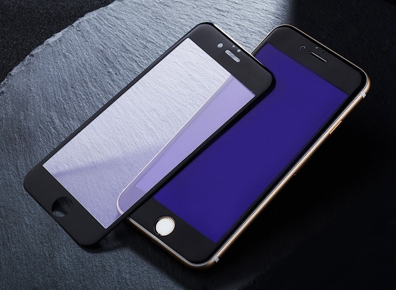 Защитное 3D стекло на экран для Apple iPhone 6 с антибликовым и олеофобным покрытием Цвет черный