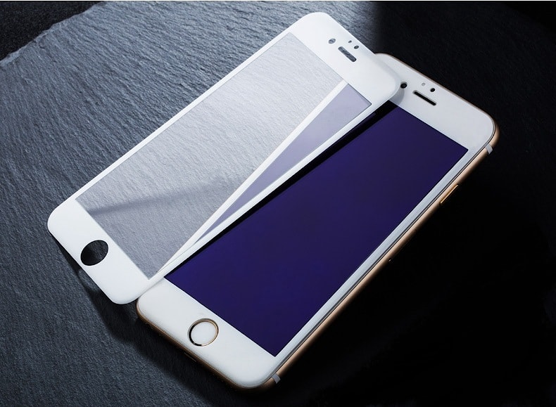 Защитное 3D стекло на экран для Apple iPhone 6 с антибликовым и олеофобным покрытием Цвет белый
