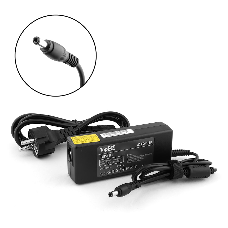 Блок питания (зарядное) для ноутбука Fujitsu LifeBook AH530, AH532, AH572, Lenovo B575, G780 Series. 19V 4.22A (5.5x2.5mm) 80W. PN: FPCAC44B, FPCAC33.