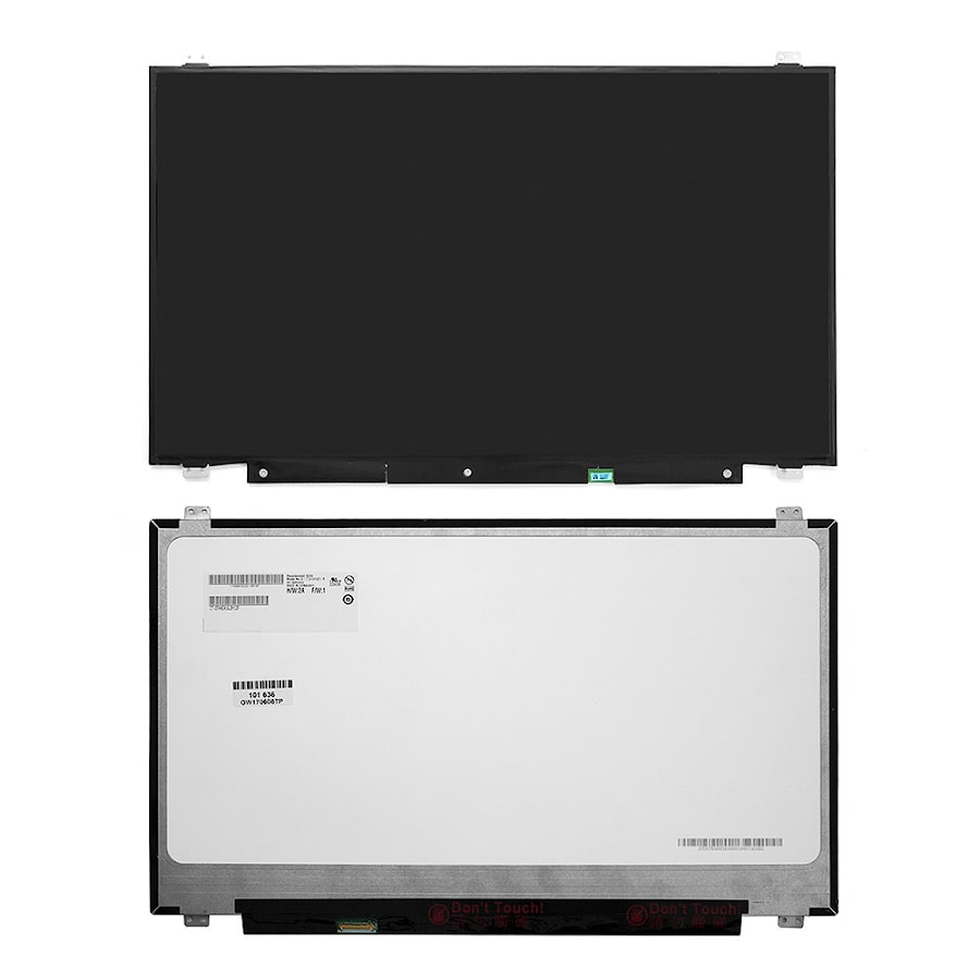 Матрица для ноутбука 17.3" 1920x1080 FHD, 30 pin eDP, Slim, LED, PLS, крепления сверху/снизу (уши), матовая. PN: LTN173HL01.