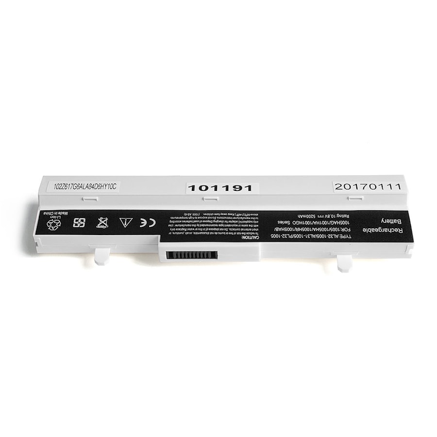 Аккумулятор для ноутбука (батарея) Asus Eee PC 1005,1101, R1001, R1005, R101, R105 Series. 11.1V 5200mAh PN: AL32-1005, ML31-1005 Белый