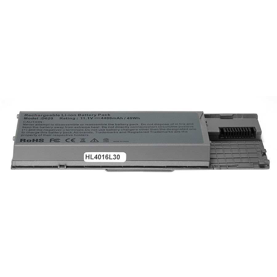 Аккумулятор для ноутбука (батарея) Dell Latitude D620, D630, Precision M2300 Series. 11.1V 4400mAh PN: 310-9080, GD775 Серебряный