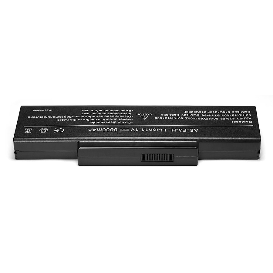 Аккумулятор для ноутбука (батарея) усиленный Asus M51, F2, F3, F7, A9, Z53, X56, K73, MSI M655, M660 Series. 11.1V 6600mAh PN: A32-F2, A32-F3