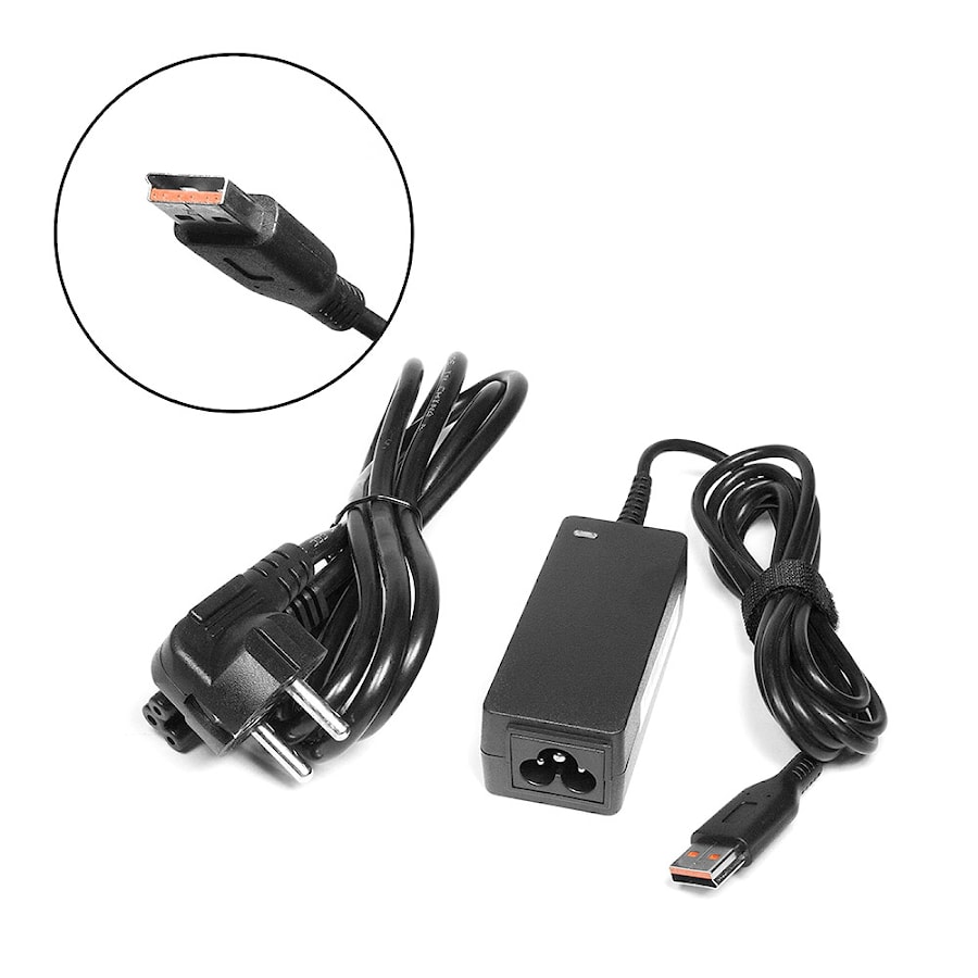 Блок питания (зарядное) для ноутбука Lenovo 20V 2A Lenovo USB Power 40W. Yoga 700-14, 900-13. PN: ADL40WCG, ADL40WDA.