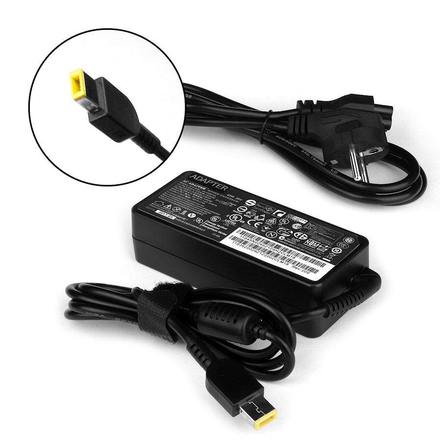 Блок питания (зарядное) для ноутбука Lenovo 20V 2.25A (square с иглой USB) 45W E31-70, IdeaPad B50-30 Touch, Flex 14, IdeaPad Yoga 11 Series. PN: 45N0