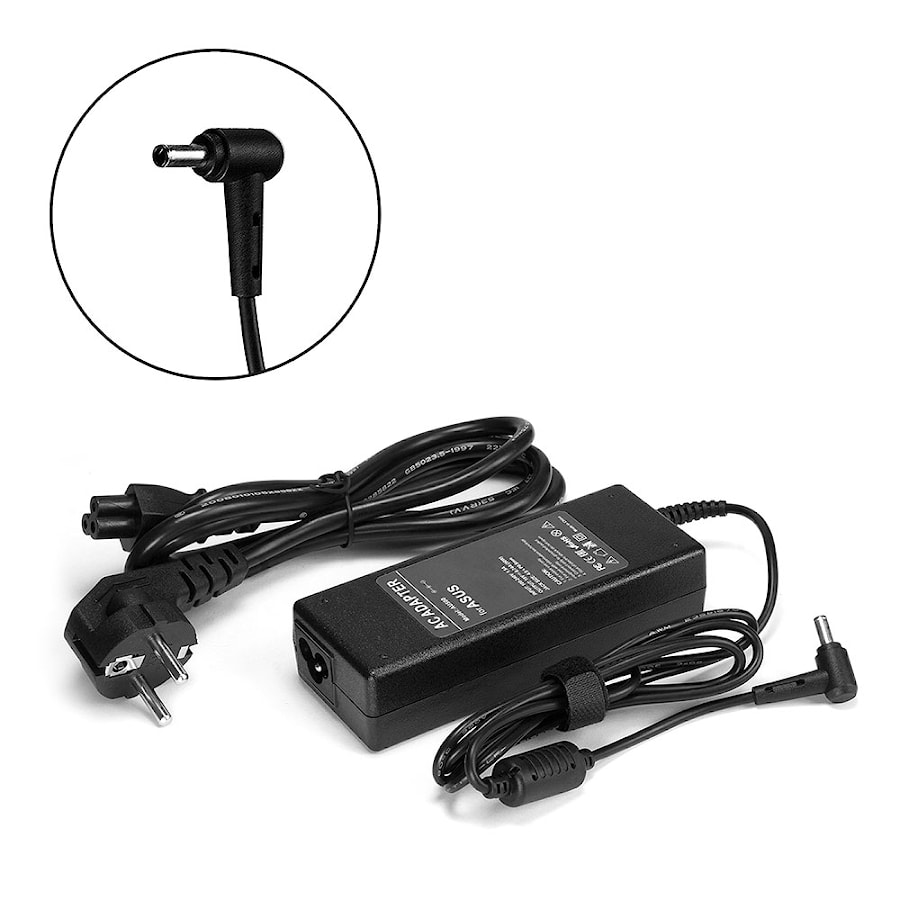 Блок питания (зарядное) для ноутбука Asus 19V 4.74A (4.5x0.6 mm) 90W Pro Advanced BU201LA, Essential PU301LA, Zenbook U500VZ (UX51VZ) Series. PN: EXA1