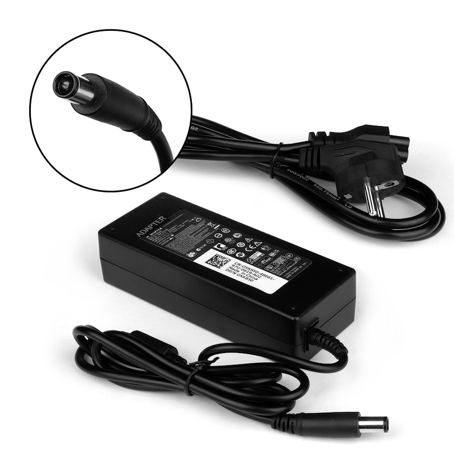 Блок питания (зарядное) для ноутбука Dell E Slim, Inspiron 11, 17, 300M, Latitude 100 Series. 19.5V 4.62A (7.4x5.0 mm с иглой) 90W PN: FA90PM111, PA-1