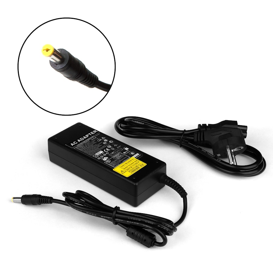 Блок питания (зарядное) для ноутбука Acer 19V 4.74A (5.5x1.7 mm) 90W. Aspire 1300, 2000, 3000, 5570, 7520, TravelMate C100, C300 Series. PN: ADP-90SB/