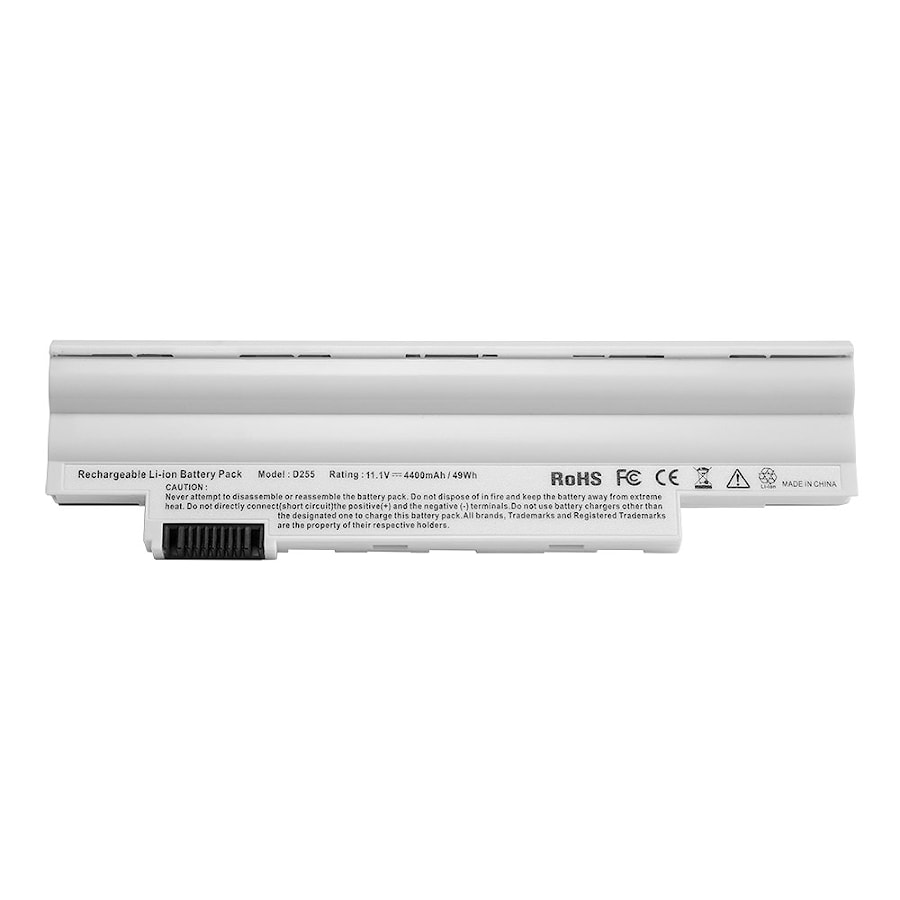 Аккумулятор для ноутбука (батарея) Acer eMachines eM355, Gateway LT23, Aspire One 522, Happy Series 11.1V 4400mAh PN: AL10A31, AL10B31 Белый