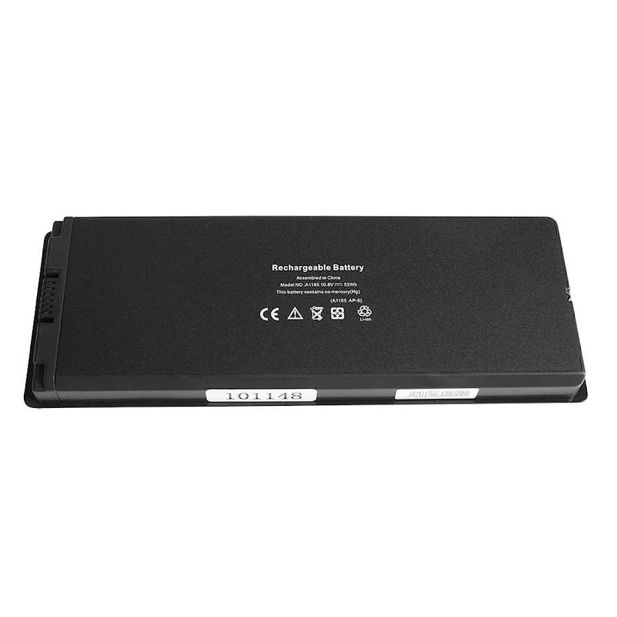 Аккумулятор для ноутбука (батарея) Apple (A1185) MacBook 13" A1181 Black. 11.1V 5100mAh P/N: A1185, MA561