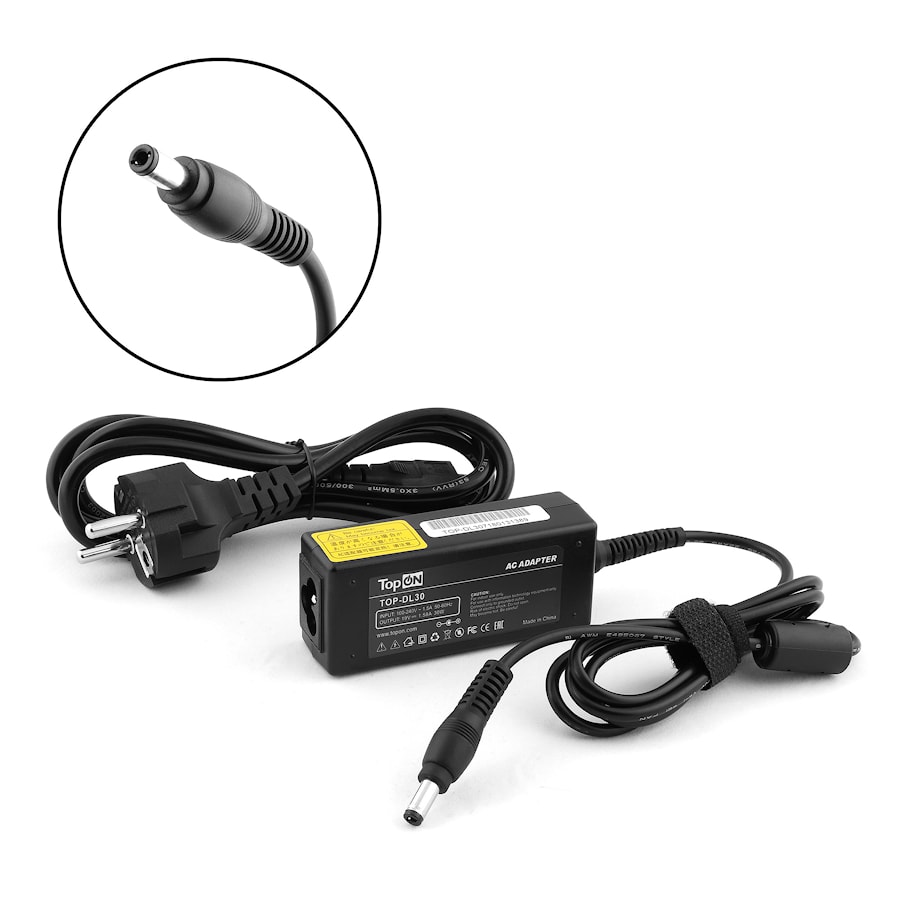 Блок питания (зарядное) для нетбука Dell 19V 1.58A (5.5x1.7 mm) 30W. Inspiron Mini 9, 10, 12, 910, 1210 Series. PN: PP39S, Y200J, 330-2063.