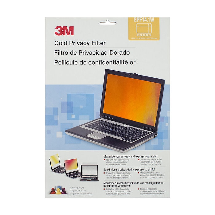 Экран (фильтр) защиты информации для монитора, 14.1" (widescreen), зототой, 16:10