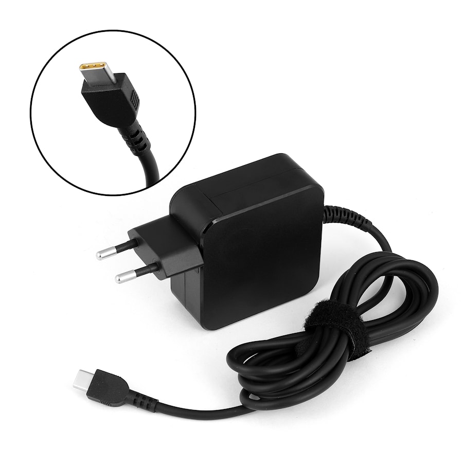 Блок питания (зарядное) для ноутбука Lenovo 20V 2.25A (USB Type-C) 45W IdeaPad Yoga 910, ThinkPad Yoga 370, X1 Tablet Series. PN: 00HM633, 00HM642, 5