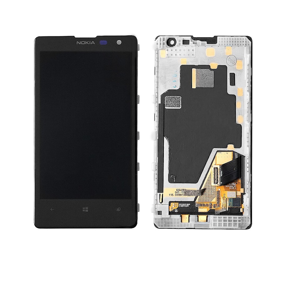 Дисплей, матрица и тачскрин для смартфона Nokia Lumia 1020, 4.5" 768x1280, A+. Черный.