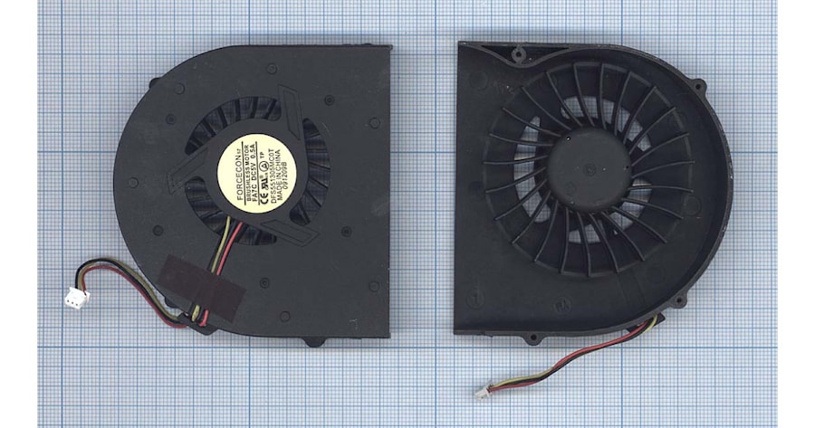 Вентилятор (кулер) для ноутбука MSI GT627, GT628, GT640, GX620, GX627, GX640