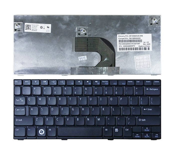 Клавиатура для ноутбука Dell Inspiron mini 1012, 1018 черная