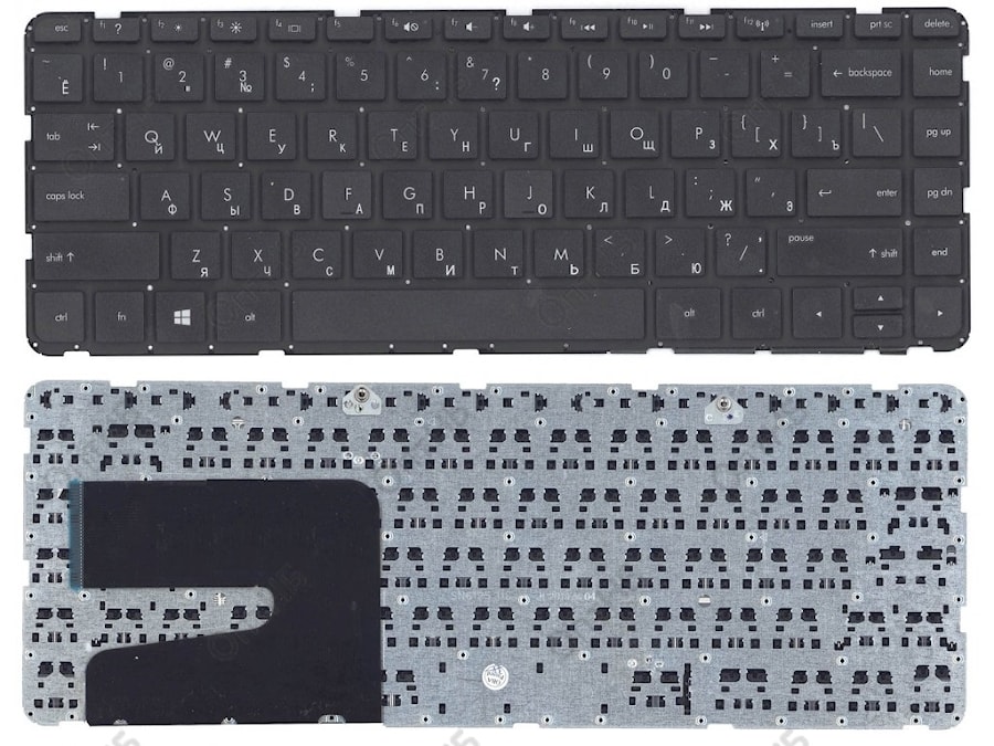 Клавиатура для ноутбука HP Pavilion SleekBook 14-E, 14-E000, 14-n, 14-n000, 240, 245 G2, 440 G0 черная, без рамки