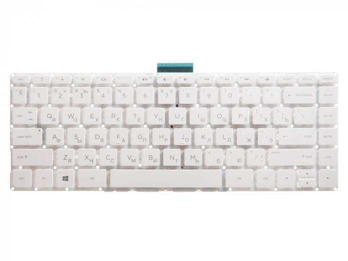 Клавиатура для ноутбука HP Pavilion x360 13-s, Win8, белая, без рамки