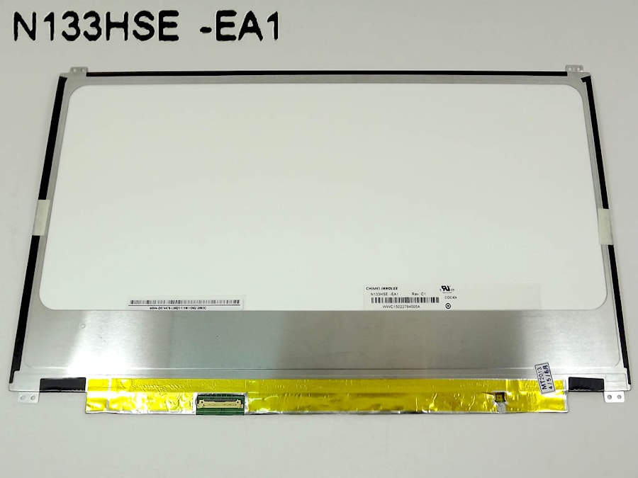 Матрица для ноутбука 13.3", 1920x1080, LED, AAS, 30 pins EDP, SLIM, уши вверх/вниз, Матовая, P/N: N133HSE-EA1 для Asus UX31