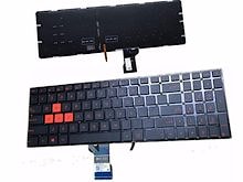 Клавиатура для ноутбука Asus GL502, GL502V, GL502VM, GL502VS, GL502VT, GL502VY черная, без рамки, с подсветкой