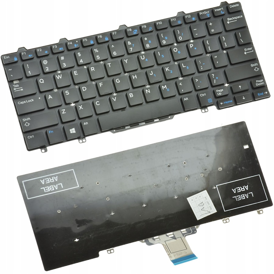Клавиатура для ноутбука Dell Latitude E5250, E7250, E7270, E7350 черная