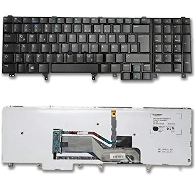 Клавиатура для ноутбука Dell Latitude E5520, E5530, E6520, E6530, E6540, M4600, M4700, M4800, M6600, M6700, M6800 черная, с подсветкой, с поинтером